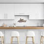 Wallity Rusty Bon Appetit Escultura de pared de metal